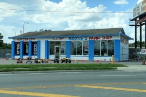 Front of store Bootie's Pawn Shop
