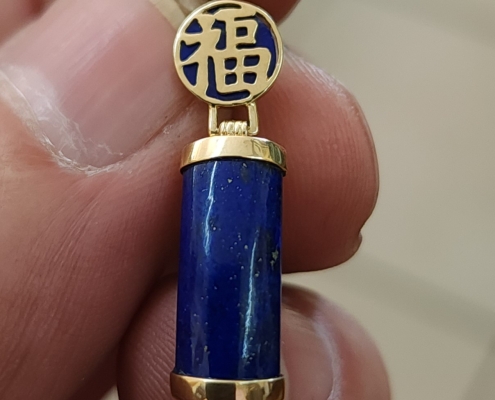 Lapis Lazuli earrings in 14k Bootie's Pawn Shop