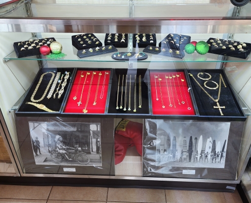 Jewelry case #2 at Bootie's Pawn Shop