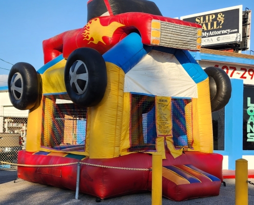 Monster Truck Bounce House at Bootie's Pawn Shop